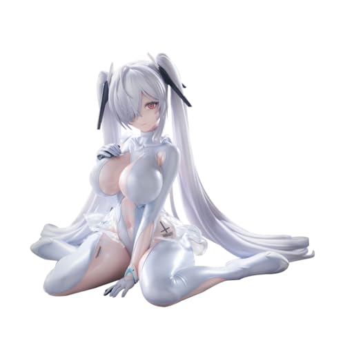 HBGIAY Nikke Figurine Sitting Pose Desktop Cute Figure Anime Goddess Nikke Action Figure Statue Collectible Gifts for Fans 9CM