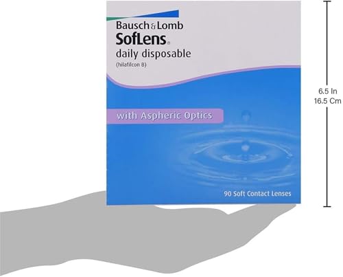 Bausch + Lomb SofLens daily disposable Tageslinsen, sphärische Kontaktlinsen, weich, 90 Stück BC 8.6 mm / DIA 14.2 / -3.75 Dioptrien