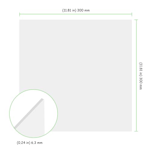 Image of 4 Pack 12 x 12 Inch HDPE Sheets, 1 /4 Inch White HDPE Sheet Plastic Polyethylene Board, Ultra High Molecular Weight Sheets for Office, Home, Industrial Environment