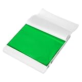QUARKZMAN 300 Hojas De Pan De Oro Imitación 5.5" x 5.5" Para Manualidades, cuadros De Fotos, Esculturas, Uñas Y Decoración De Arte DIY, Verde