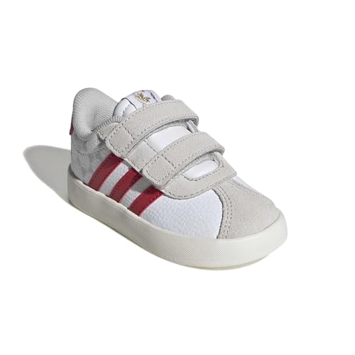 Image of adidas Boys Vl Court 3.0 Slip On Sneakers Shoes Casual - Pink, White
