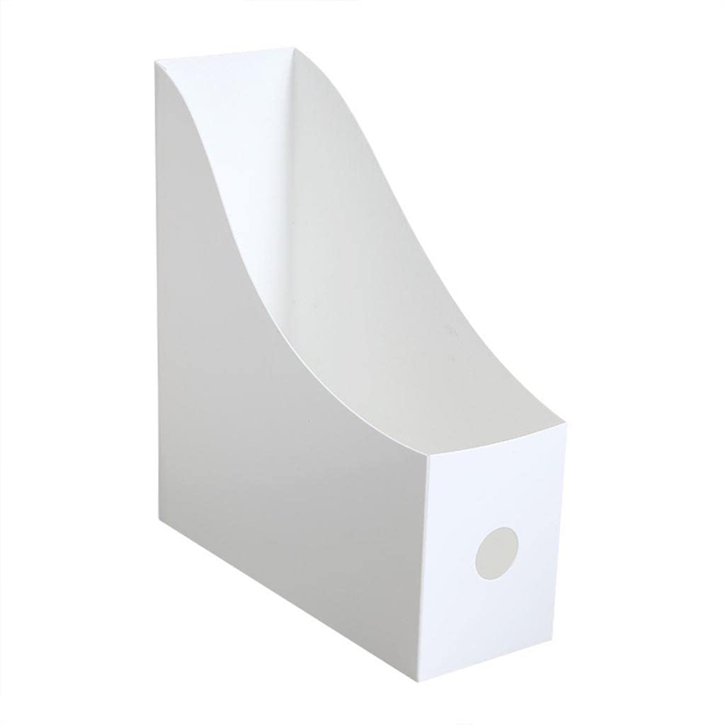 WOVEBIUS Multifunction Desktop File Book Holder Organizer Stand for Home Office White