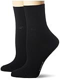 ESPRIT Damen Ribbed Cuff 2-Pack W SO Socken, Schwarz (Black 3000), 35-38 (UK 2.5-5 Ι US 5-7.5) (2er Pack)