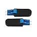 Duogalia LC/UPC Fiber Optic Loopback Adapter Optical Cable 9/125 Singlemode Test Adapter Connector for Testing Applications,2 Pack