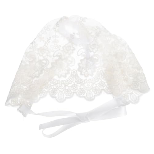 Cute Lace Bonnet Soft and Comfortable for Holidays and Outdoor Activities White