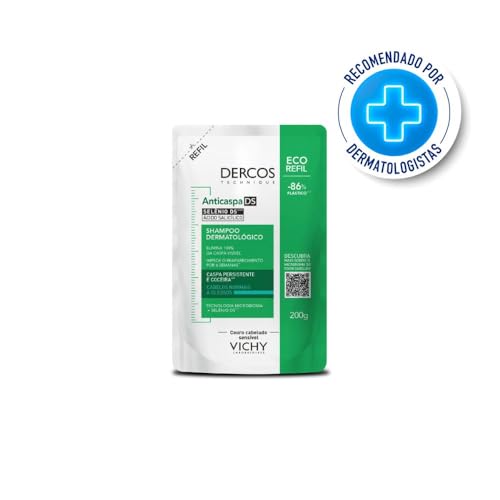 Vichy, Refil Dercos Shampoo Anticaspa para Cabelos Normais a Oleosos, 200ml