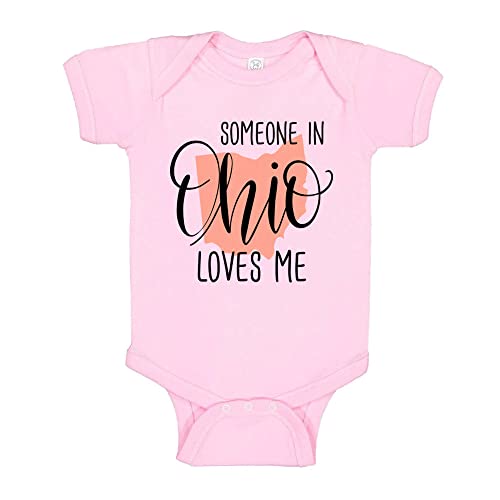 Someone in Ohio Loves Me State Baby Infant Bodysuit