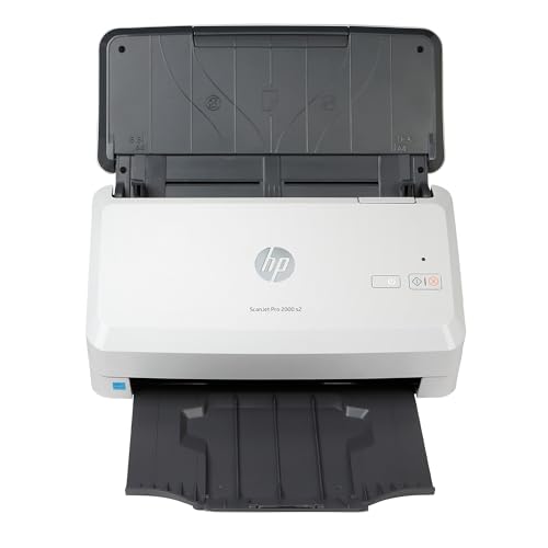 HP ScanJet Pro 2000 s2, Fast 2‑Sided Scanner with Auto Document Feeder, Best for Small Business (6FW06A)