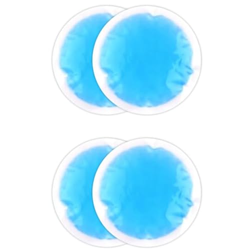 Discos Gel Frío, Bolsa Gel Frío y Caliente para Ojos, Almohadillas de Refrigeración Pequeñas (4 Unidades), Almohadillas de Refrigeración para Ojos, Compresas Frías y Calientes, Paquetes de Hielo