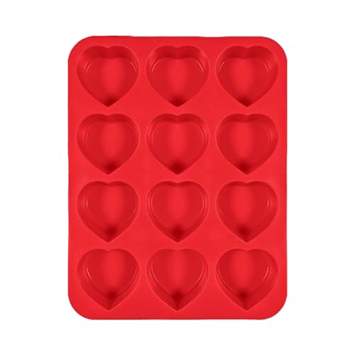 Molde de horno de silicona, molde de corazón antiadherente | forma para galletas de silicona | para tartas dulces fondant gomosos jabón arcilla trabajos hielo gelatina fiesta vacaciones casa cocina