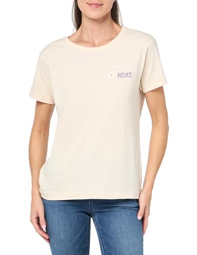 Image of Roxy Womens Boyfriend Crew T-Shirt, Casual Relaxed Fit Crew Neck Tee Short Sleeve Cotton Basic Shirt Everyday Comfort