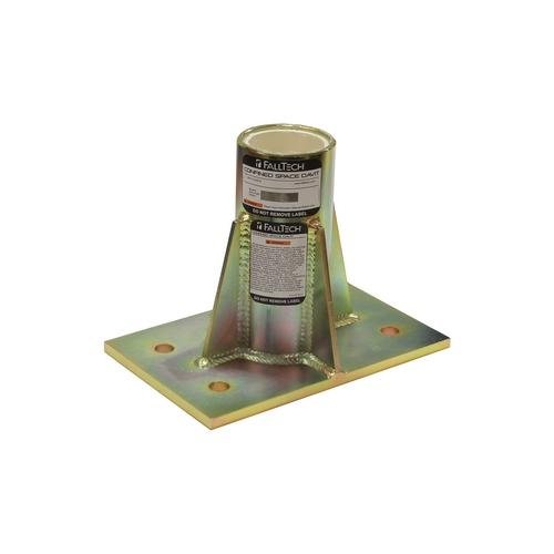 Falltech 65040CMZ Center-mount Fixed Base in Zinc Plated Steel