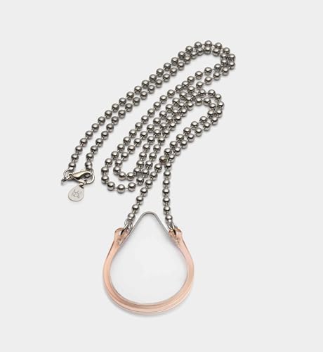 Karma is a Peach - Tear Shaped Monocle Necklace by LUKA4