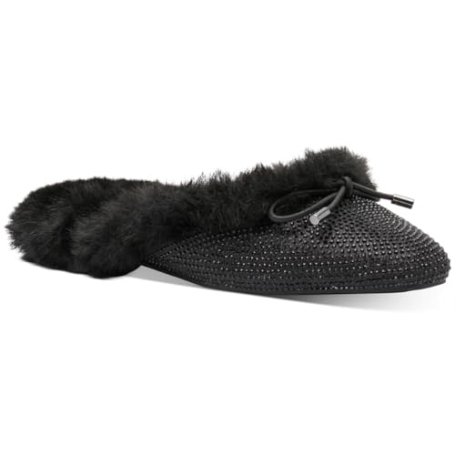 Jessica Simpson Womens TRACEE2 Faux Fur Pointed Toe Mules