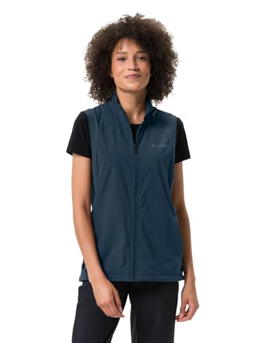 VAUDE Women's Yaras Vest, Damen Weste für den Radsport, dark sea uni, 38