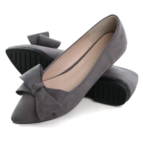 Image of Stunner Womens Flats Fashion Pointed Toe Bowknot Ballet Flats Cute Slip On Dress Flats Comfortable Party Wedding Flats2