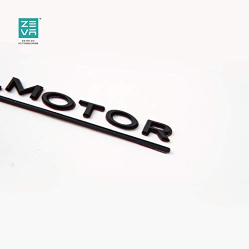 Zenix Tesla Model 3 Y Dual Motor Performance Badge 3D Metal Car Rear Trunk Emblem Sticker Badge Decals Compatible Decorative Accessories (Dual Motor) Chrome Delete/Black #TOP4