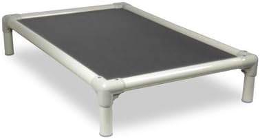 Kuranda Chewproof Bed - Almond PVC - 44" x 27" - Heavy Duty Vinyl - Smoke