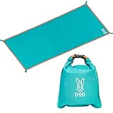 DOD(ディーオーディー) ウサンポレジャーシート S 2人掛け 軽量60g パッカブル 撥水 70Dナイロン コンパクト レジャーシート フェス キャンプ 公園 LE1-250 メンズ レディース ユニセックス LE1-250-BL
