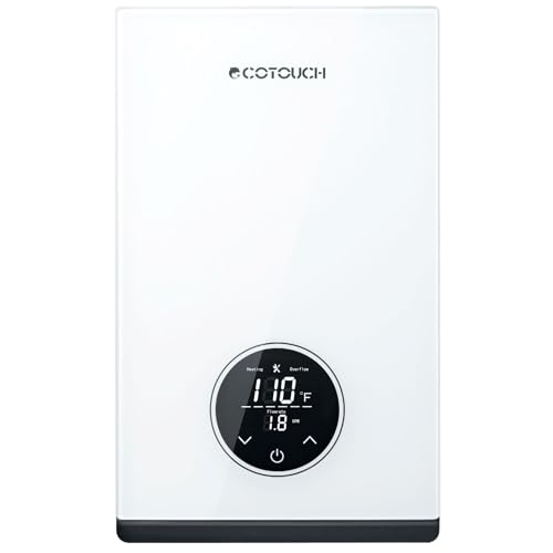 Tankless Hot Water Heater Electric, ECOTOUCH 8kW 240V Instant Water Heater Under Sink Point of Use...