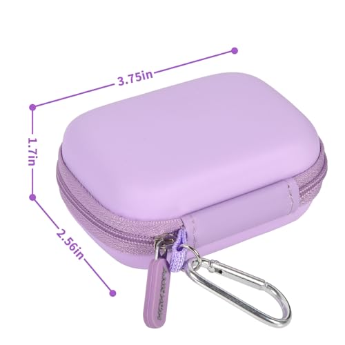 Image of ANKHOH Carrying Case for Crucial X10 /X9 Pro 4TB /2TB /1TB Portable SSD USB-C | Hard EVA Shell, USB-C Cable Storage, Compact Travel Organizer, Case Only, For Photographers Office Users & Gamers, Purple