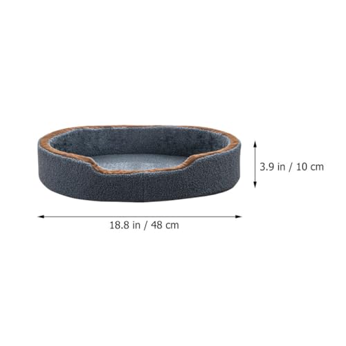 Lit pour chien compact en polyester résistant avec tapis confortable pour l'intérieur