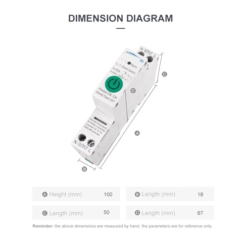 Interrupteur intelligent 40A pour stopper le gaspillage électrique avec suivi KWh