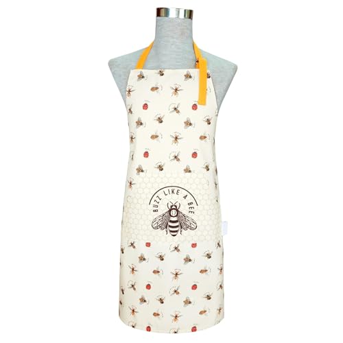 SiXsigma Sports Unisex Chefs Apron For Home And Kitchen - Quick Dry Novelty Cotton Aprons For Cooking, BBQ, Grill & Baking - Ideal Aprons Christmas Gifts For Women & Men (Bumble Bees) - Cosy Home Interiors SiXsigma Sports Unisex Chefs Apron For Home And Kitchen - Quick Dry Novelty Cotton Aprons For Cooking, BBQ, Grill & Baking - Ideal Aprons Christmas Gifts For Women & Men (Bumble Bees) - Image 5