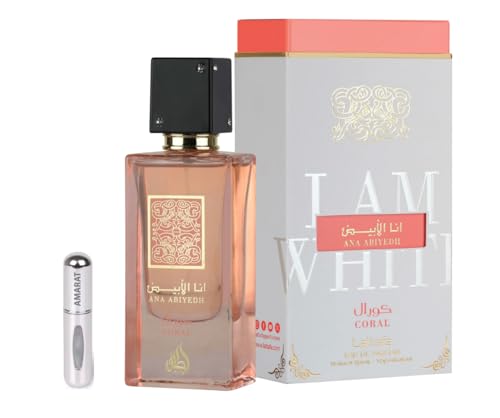 Lattafa Ana Abiyedh Coral Eau de Parfum 60 ml, Perfume Árabe...