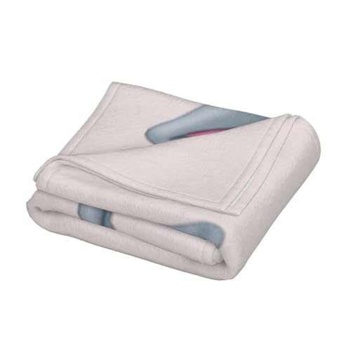 Couverture imprimé lapin de Pâques 127x152cm douce chaude premium - 5