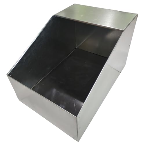 XL Rabbit Nest Box – Galvanized Metal, Removable Floor – Durable, Easy to Clean, Chew-Proof, Nesting Box for Large to Giant Breeds - Rabbit Breeding, Indoor & Outdoor Use, Ideal for Homesteaders