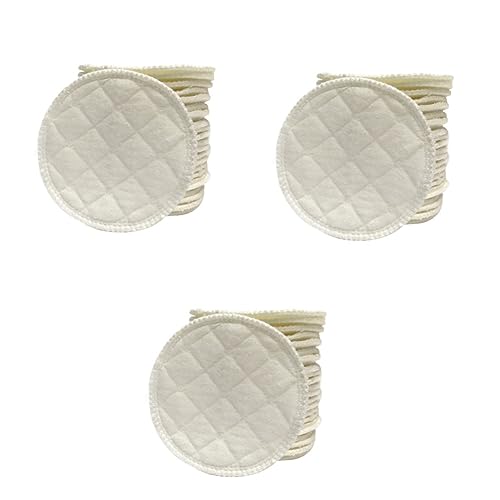 GALPADA 3sets Ultra Absorbent Breastfeeding Pads Reusable Nursing Pads for Breastfeeding Bra Leakproof Bra Inserts Cotton Material 12pcs*3