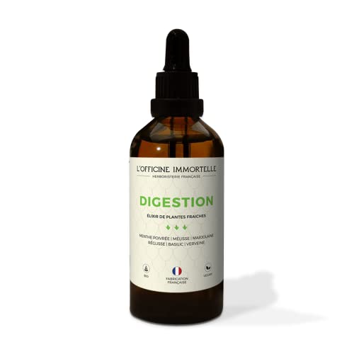 ÉLIXIR DIGESTION BIO |CONFORT DIGESTIF | DIGESTION | DIFFICILE, BALLONNEMENTS | SPASMES | ÉQUILIBRE DIGESTIF | MENTHE POIVREE, BASILIC, MELISSE Cover
