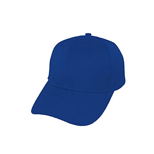 Carnavalife Gorra de Béisbol Ajustable de Estilo Polo Clásico Deportivo Casual de Color Liso Suave y Transpirable Unisex para Adultos y Niños Modelo JDH-1 (Azul, Talla Niño/54cm)