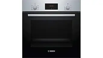 Bosch Serie | 2 60 cm, 66 L, The built-in oven with 3D hot air: achieve perfect baking and roasting results on up to three levels simultaneously (HBF113BR0Z)