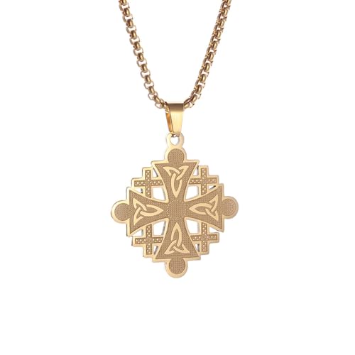 Collier amulette de cyclisme croix celte, bijou personnalisé pour homme et femme actif