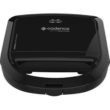 Sanduicheira Elétrica Cadence Toast & Grill, Preta, 750W, 220V, SAN260