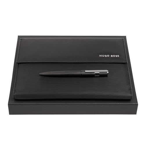 Hugo Boss HPBM285A coffret cadeau écriture stylo bille étui A5