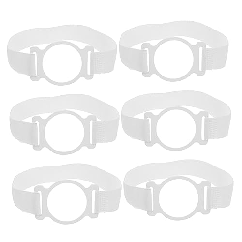 TOVINANNA 6pcs Moxibustion Elastic Band Cone Holder Stand Wear- Moxa Belt Portable Moxa Fixator Household Moxa Belt Portable Moxa Bands Moxa Belt Nylon Massage White Bracket