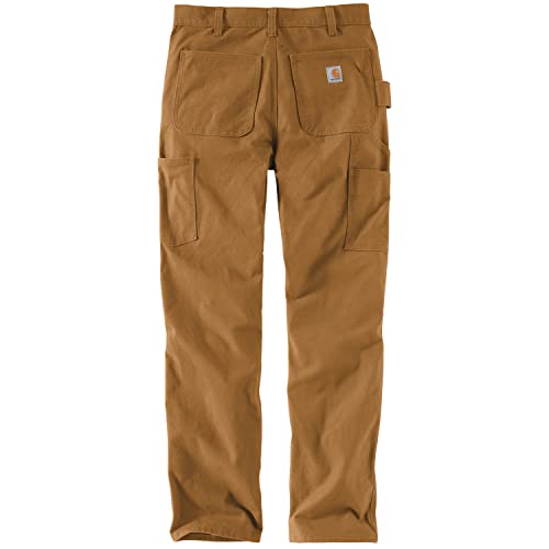 Carhartt Men's Relaxed Straight Rugged Flex Duck Double-Front Dungaree, Carhartt Brown, W34 x L30 - image 2