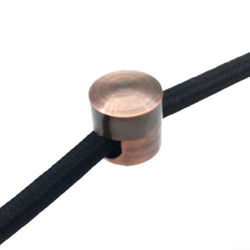 Organisation de câbles sans effort 3 clips métalliques pour vos besoins de charge (bronze rouge)