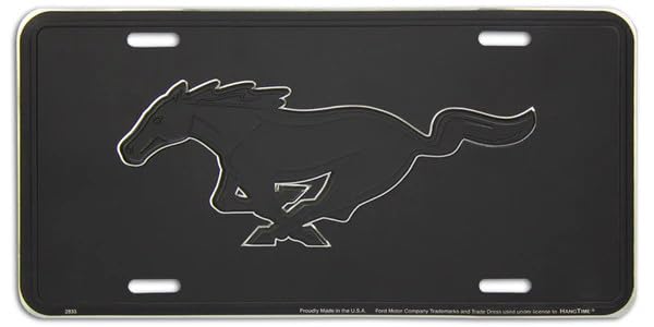 Hangtime Ford Mustang Emblem 6x12 inchd Novelty License Plate