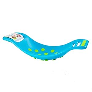 Fat Brain Teeter Popper Blue, Wobble Balance Board, Balance Board with Popping Sounds, Kids Preschool Toy, Popping Board, Gross Motor Skills Development, Balance Board for Kids aged 3 years +