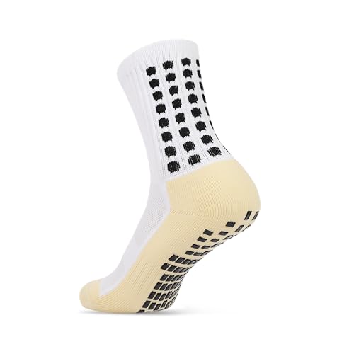 Men's Soccer Socks - Non Skid Anti Slip Socks for Football Basketball Hockey Rugby Sports 5 Pair3