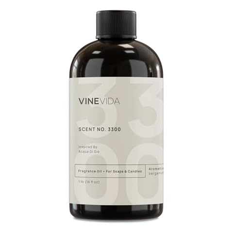 VINEVIDA [16oz] (Our Version of) Acqua Di Gio Fragrance Oil for Soap Making Scents for Candle Making, Perfume Oils, Soy Candles, Cologne for Men, Beard Oil, Massage Oil, Bath Bombs, Linen Spray Cover