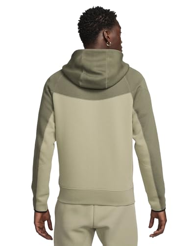 Nike Moletom masculino com capuz e zíper de lã Sportswear Tech Windrunner tamanho - Grande
