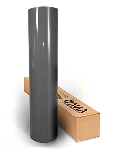 Vinilo gris oscuro realista con canales de aire Vvivid XPO
