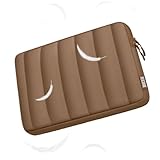 TECOOL Puffy 15.6 inch Laptop Case Sleeve For 15 15.6” Lenovo Thinkpad ideapad HP Pavilion Acer Dell Asus Vivobook Chromebook Notebook,MacBook Pro 16 Inch M4 M3 Waterproof Protective Case,Brown - Image 6