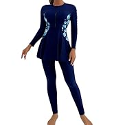 ODIZLI Muslim Burkini Swimsuit - Full Cover Hijab Long Sleeve Modest Swimwear