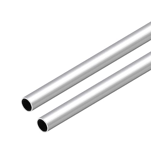 VictorsHome 6063 Aluminum Round Tube, 19mm OD 1mm Wall Thickness 300mm Length Metal Seamless Straight Pipe Tubing for DIY Crafts Model 2pcs